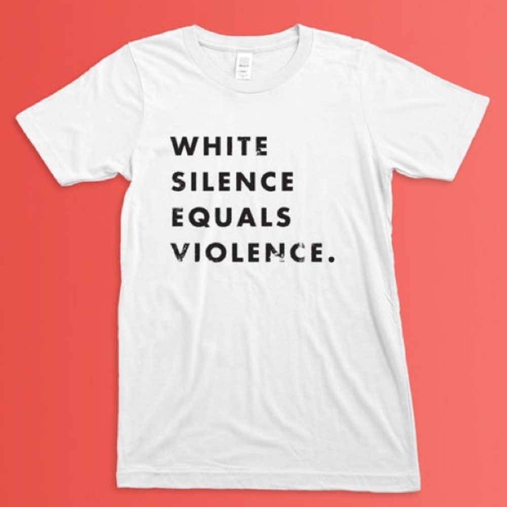 White Silence Equals Violence BLM T-Shirt
